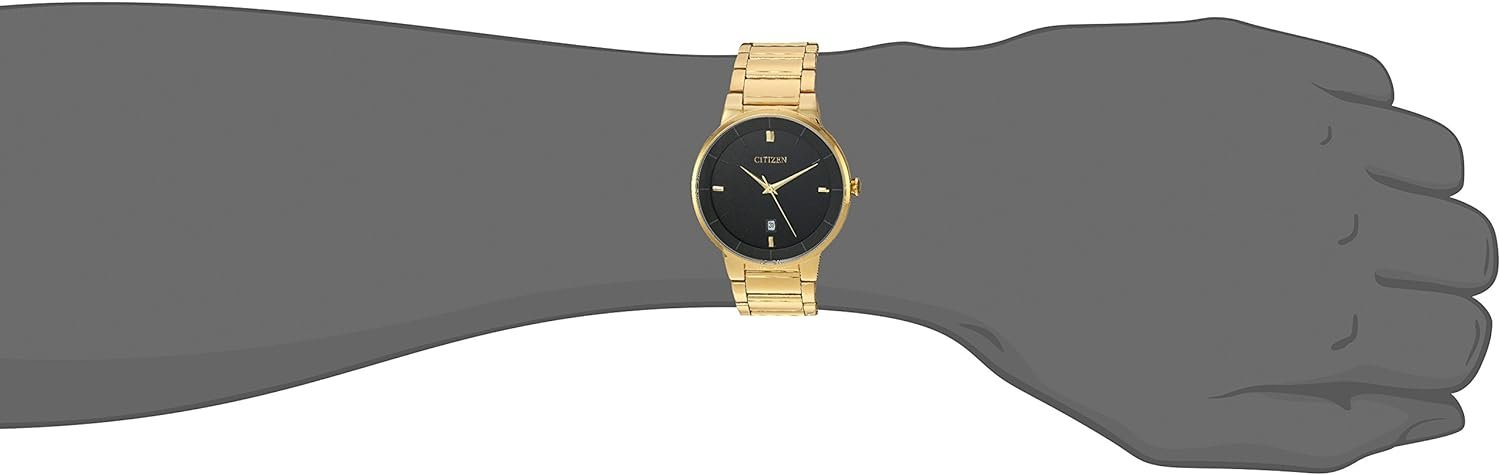 Citizen Quartz Mens Watch, Stainless Steel, Classic, Gold-Tone (Model: BI5012-53E)