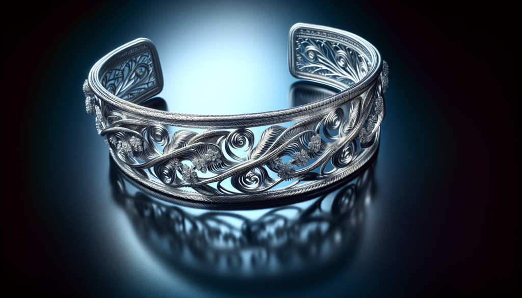 Unique Filigree Wirework Adjustable Sterling Silver Cuff Bracelet 7.5 - 8.5