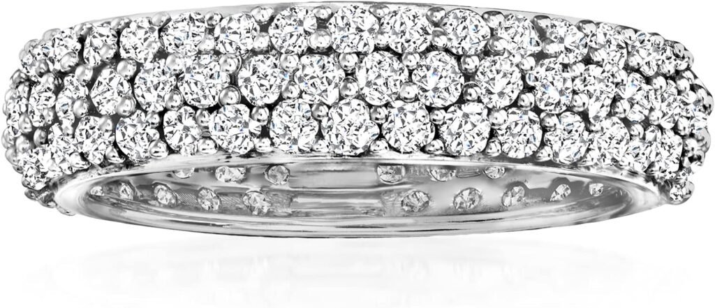 Ross-Simons Pave Diamond Eternity Band in 14kt Gold