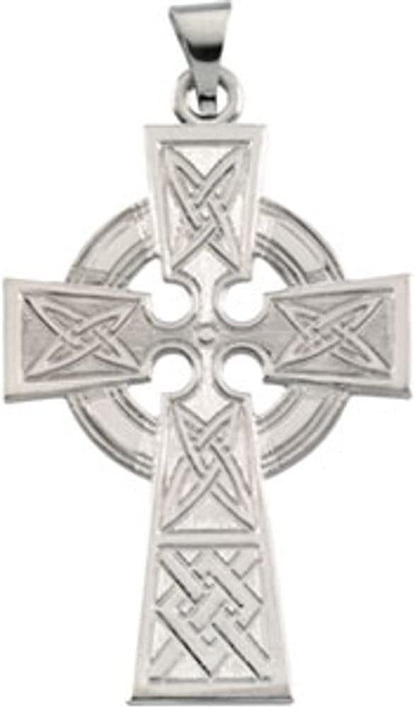 Ryan Jonathan Fine Jewelry Sterling Silver Celtic Cross Pendant Necklace