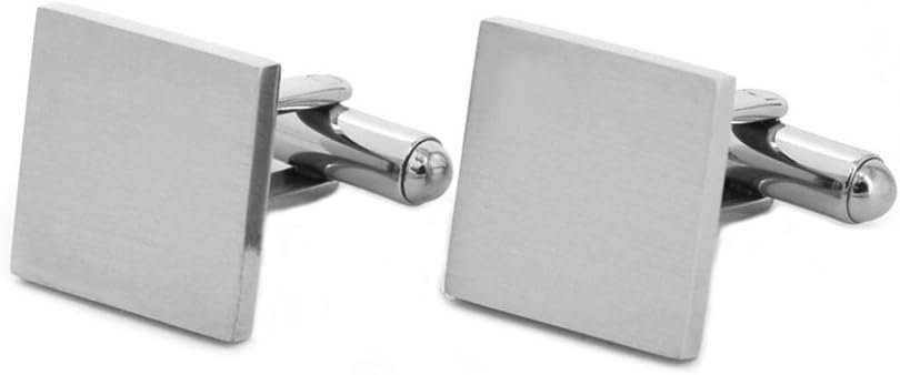Stainless Steel Cufflink and tie Clip Set with Business Part